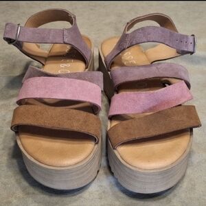 MUSSE & CLOUD Women's Lilac KALIA Sandals Size 39 (8.5)